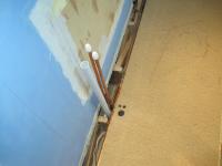 Fitting floor over pipes Fitting floor over pipes