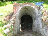 Looking down kiln entrace Looking down kiln entrace